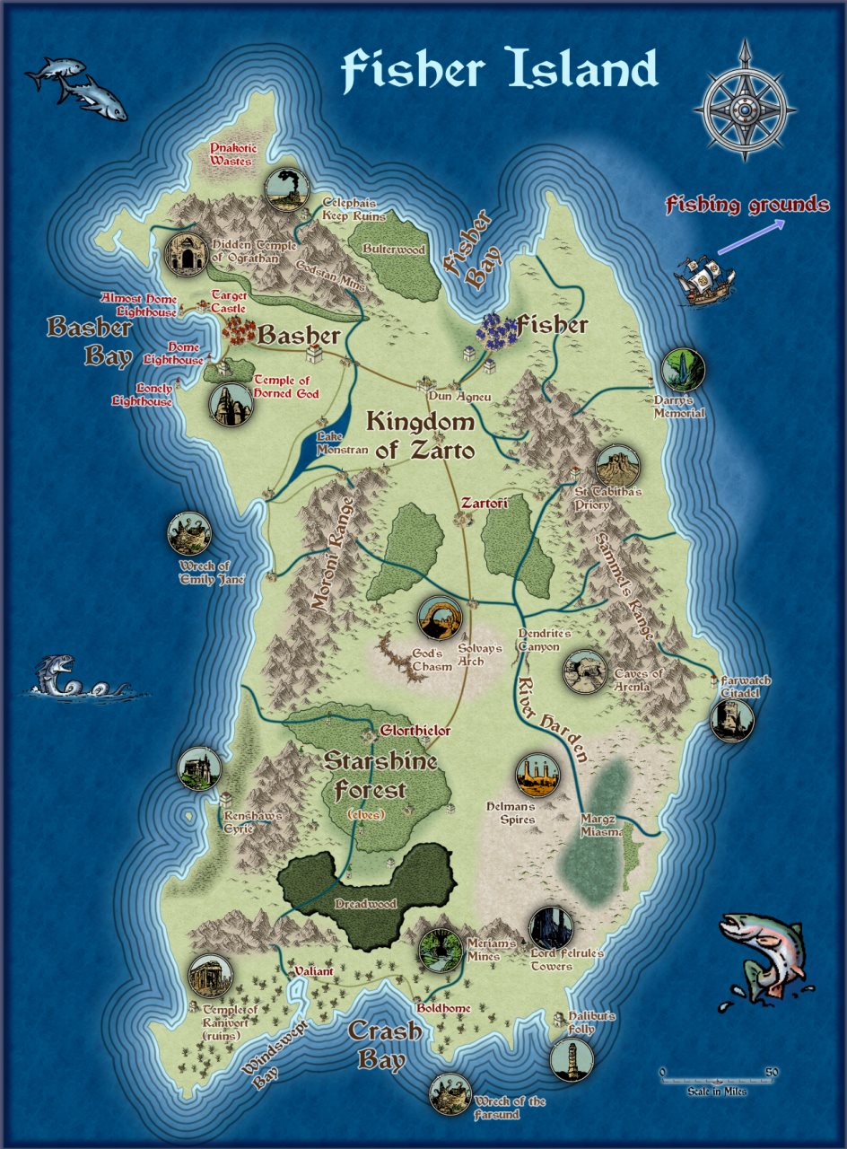 Nibirum Map: fisher island by Quenten Walker
